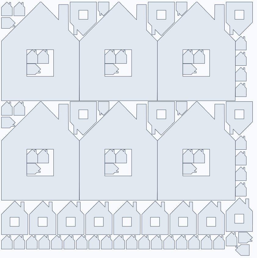 Bitmap nesting SW result
